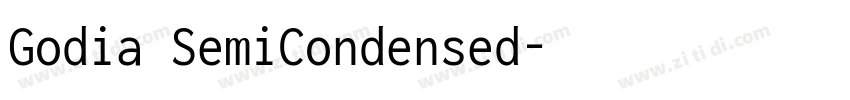 Godia SemiCondensed字体转换